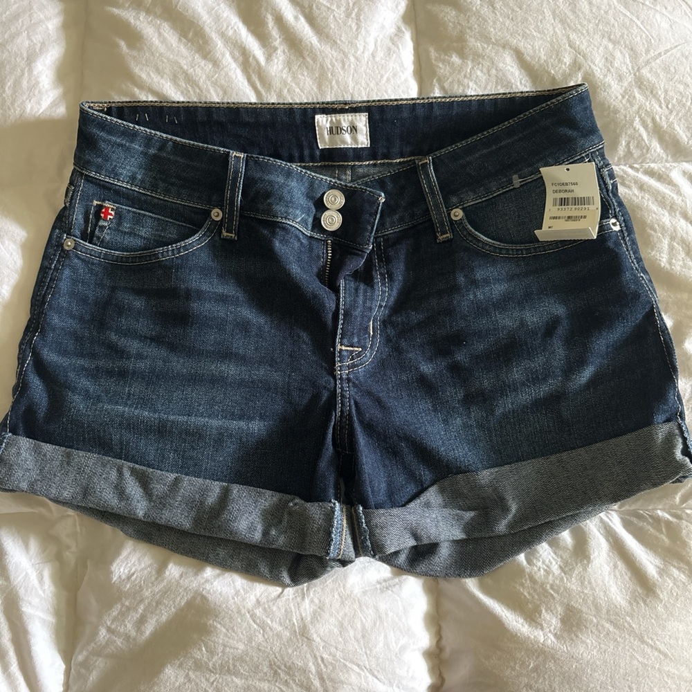 Hudson Jeans Women's Jean Shorts - Dark Blue